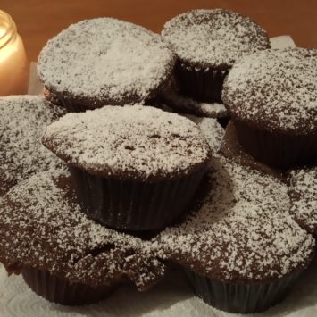 Muffiny czekoladowe z bananem